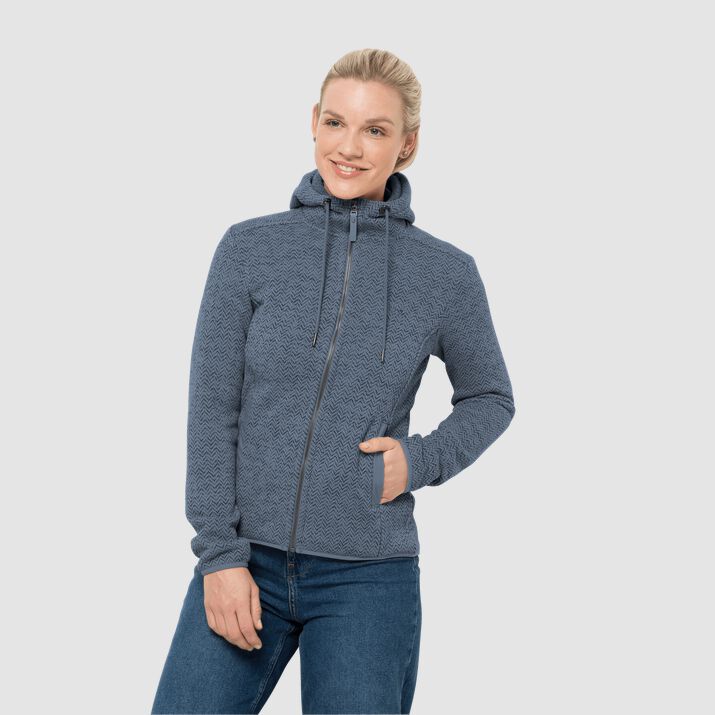 Jack Wolfskin Womens Patan Fleece Jacket Blue 540378LQO